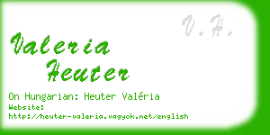 valeria heuter business card