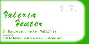 valeria heuter business card